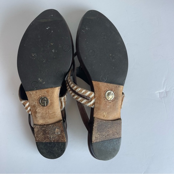 Giorgio Armani Tassel Calf Hair Sandals 38 US (7.5) - Picture 9 of 12